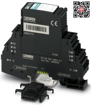 PT-IQ-2X1-12DC-UT-2800780信号防雷器 2对线开关量浪涌保护器